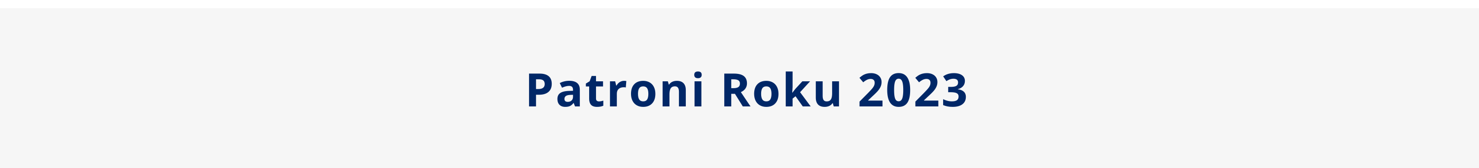 Patroni Roku 2023: materiały