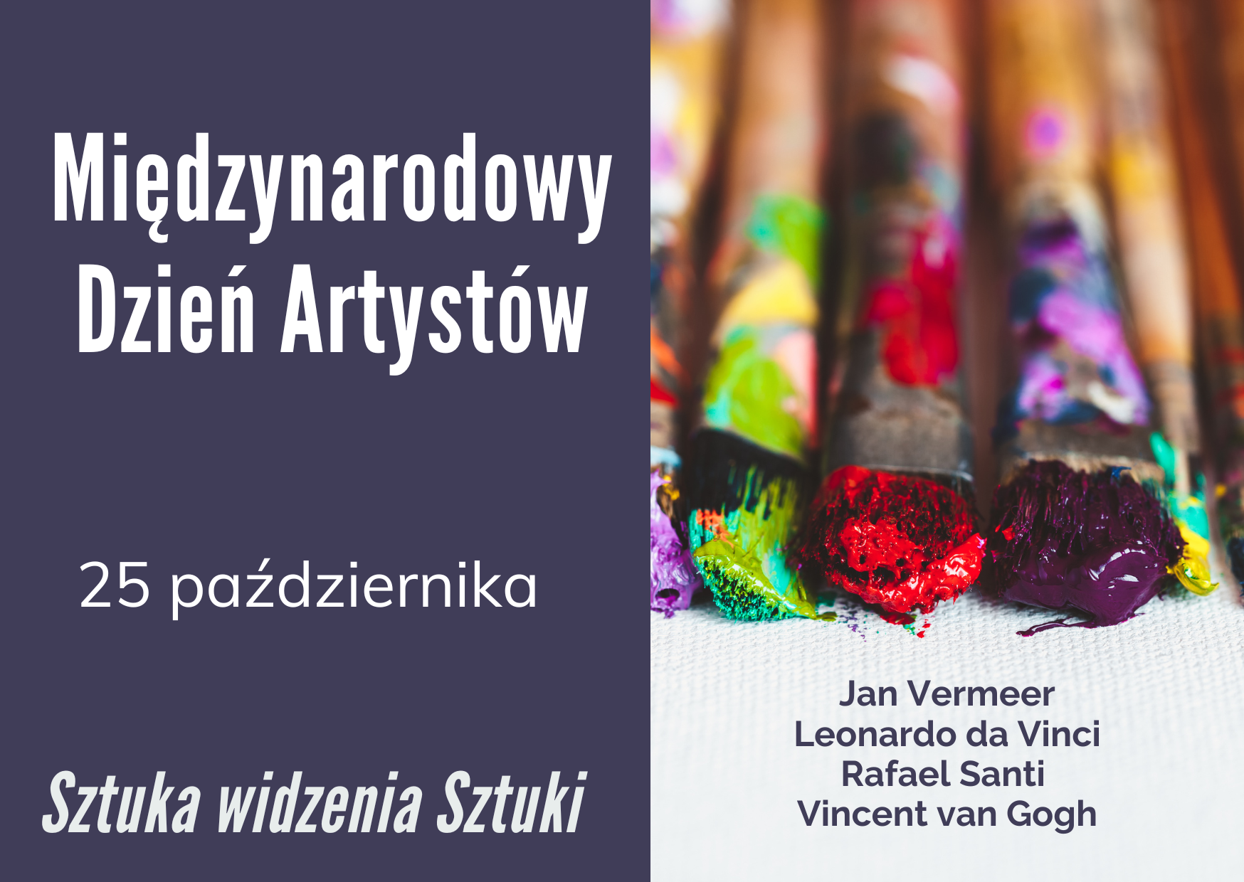 Międzynarodowy Dzień Artystów: materiały edukacyjne i poglądowe