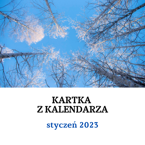 Kartka z kalendarza - styczeń 2023: materiały informacyjne i edukacyjne