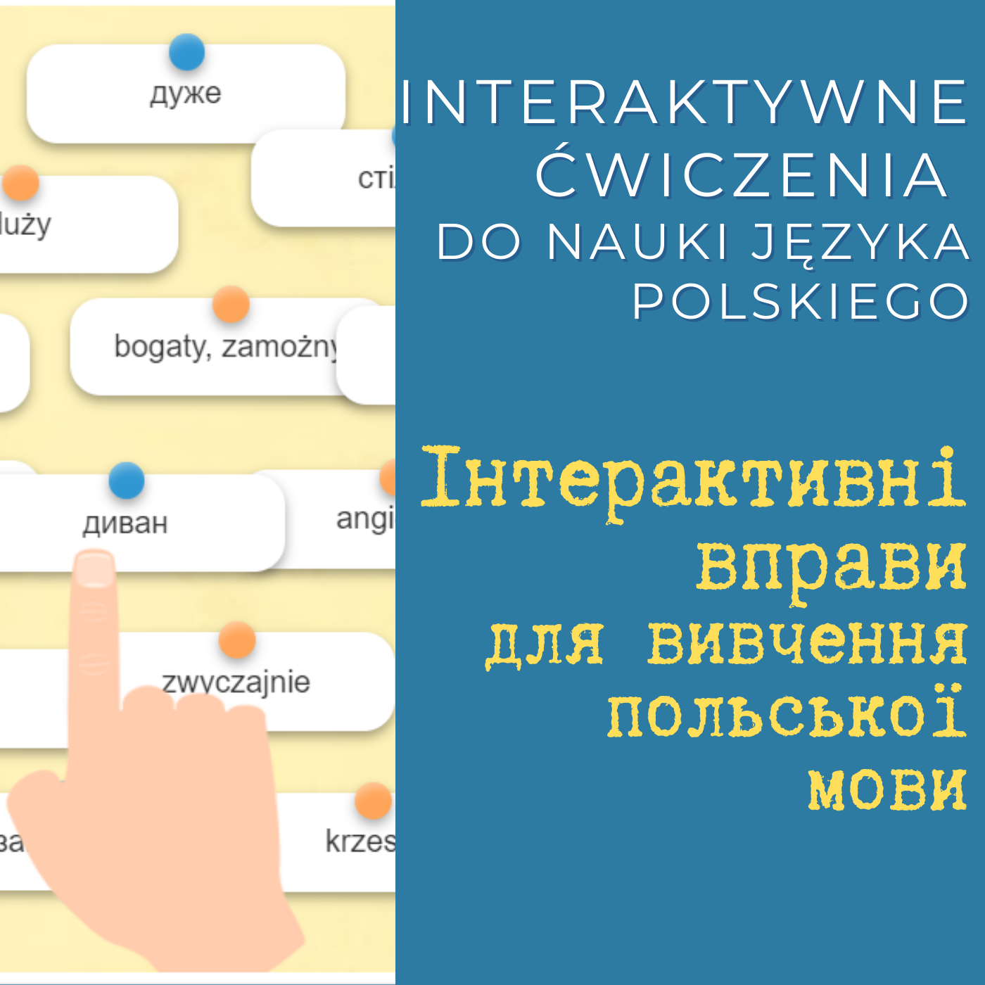 #PomagamUkrainie: Interaktywne ćwiczenia do nauki języka polskiego