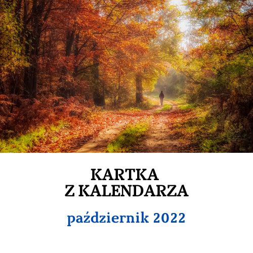 Kartka z kalendarza - październik 2022: materiały informacyjne i edukacyjne