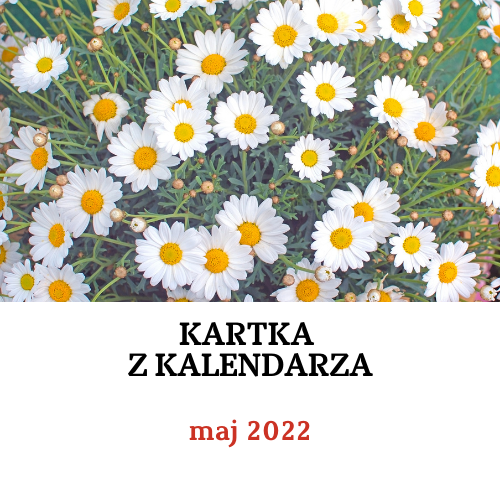 Kartka z kalendarza - maj 2022: materiały informacyjne i edukacyjne