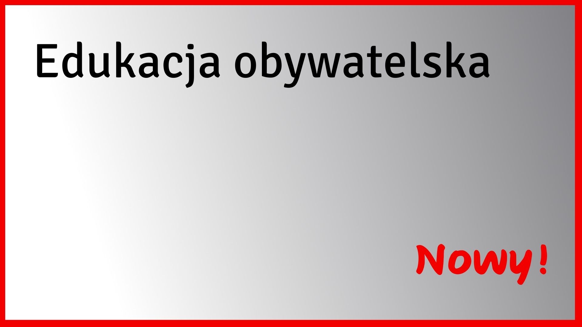 Edukacja obywatelska